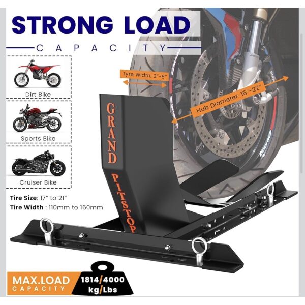 Motorcycle wheel chocks